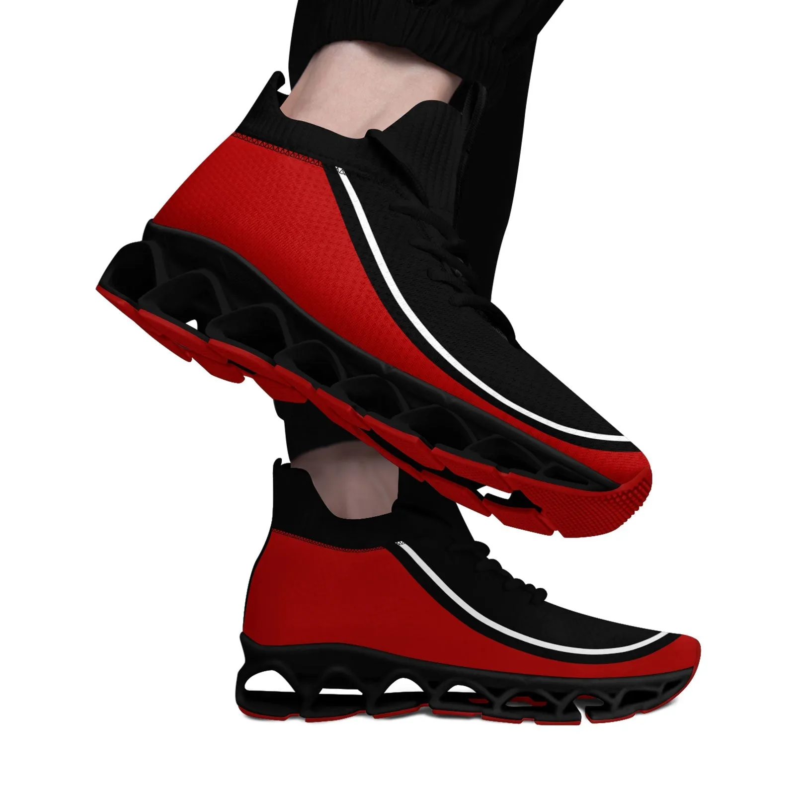 Corporate Gifts,Custom Black Red Maxsoul Shoes Personalized Sneaker FN030XD-D020388-3
