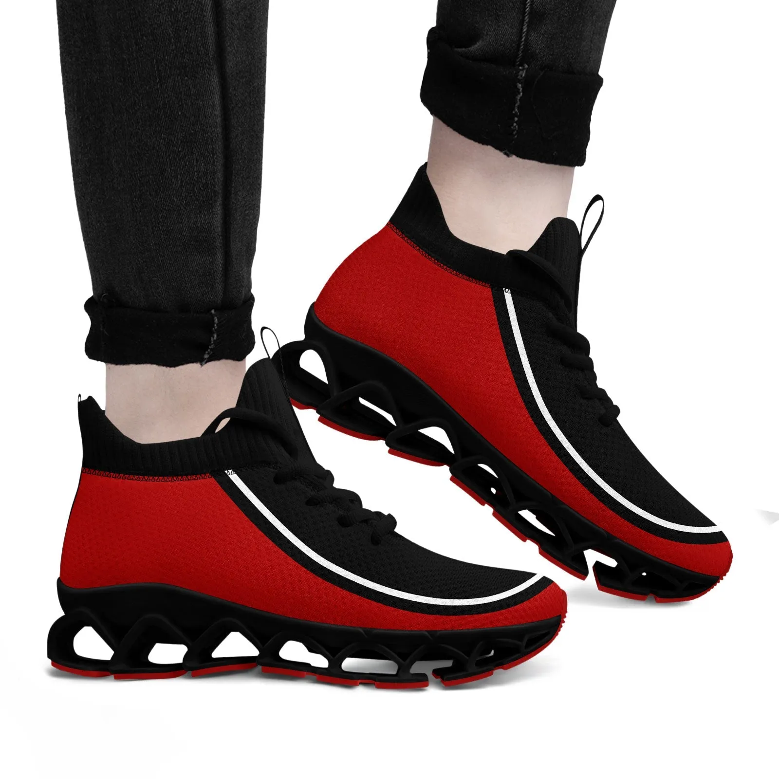 Corporate Gifts,Custom Black Red Maxsoul Shoes Personalized Sneaker FN030XD-D020388-3