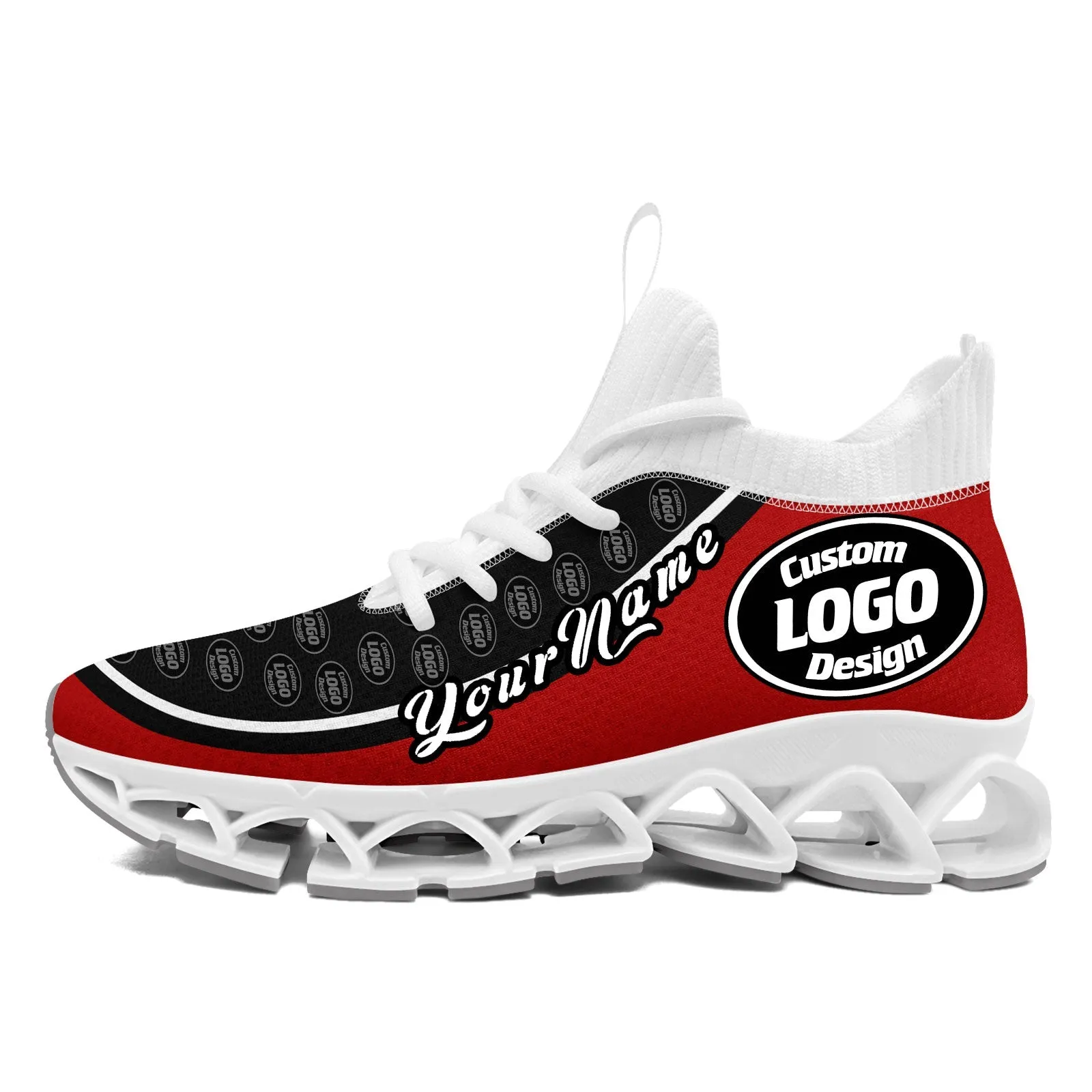 Corporate Gifts,Custom Black Red Maxsoul Shoes Personalized Sneaker FN030XD-D020388-3