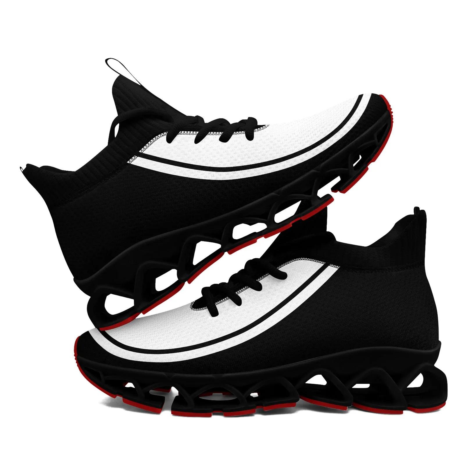 Corporate Gifts,Custom Black White Maxsoul Shoes Personalized Sneaker FN030XD-D020388-8