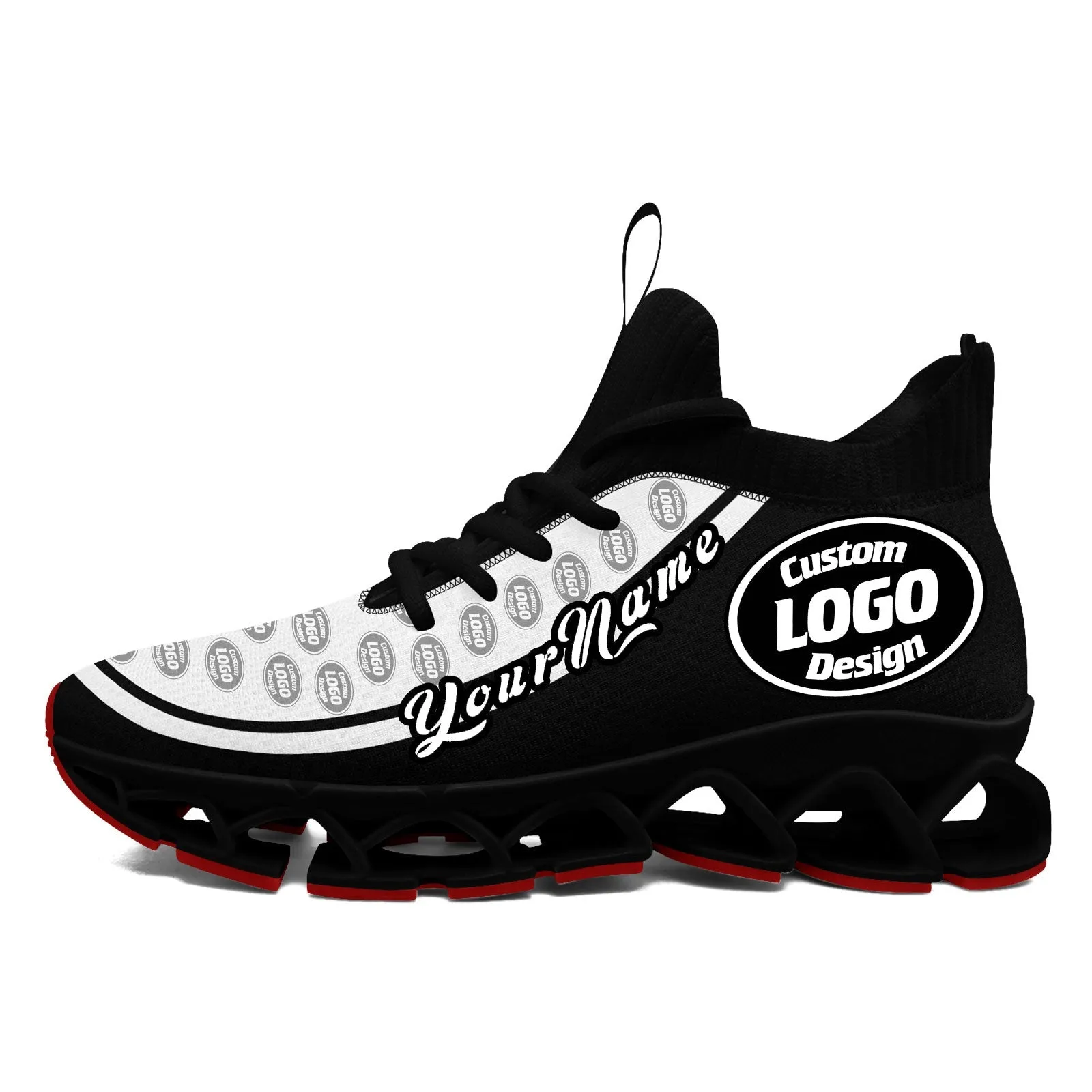 Corporate Gifts,Custom Black White Maxsoul Shoes Personalized Sneaker FN030XD-D020388-8