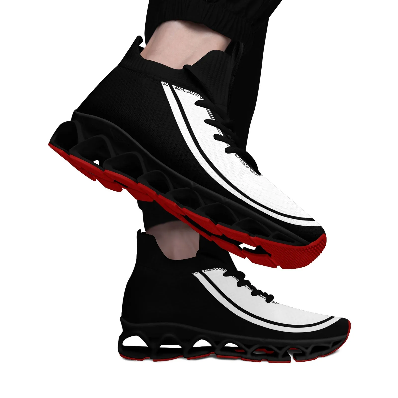 Corporate Gifts,Custom Black White Maxsoul Shoes Personalized Sneaker FN030XD-D020388-8