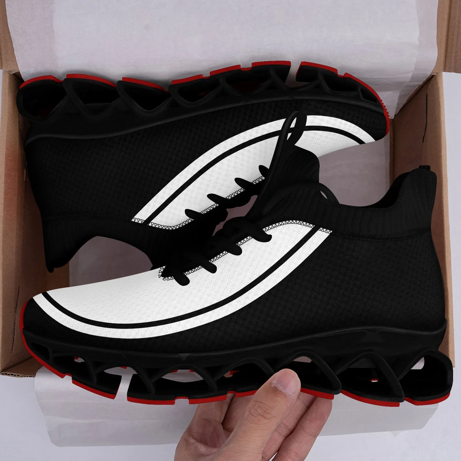 Corporate Gifts,Custom Black White Maxsoul Shoes Personalized Sneaker FN030XD-D020388-8