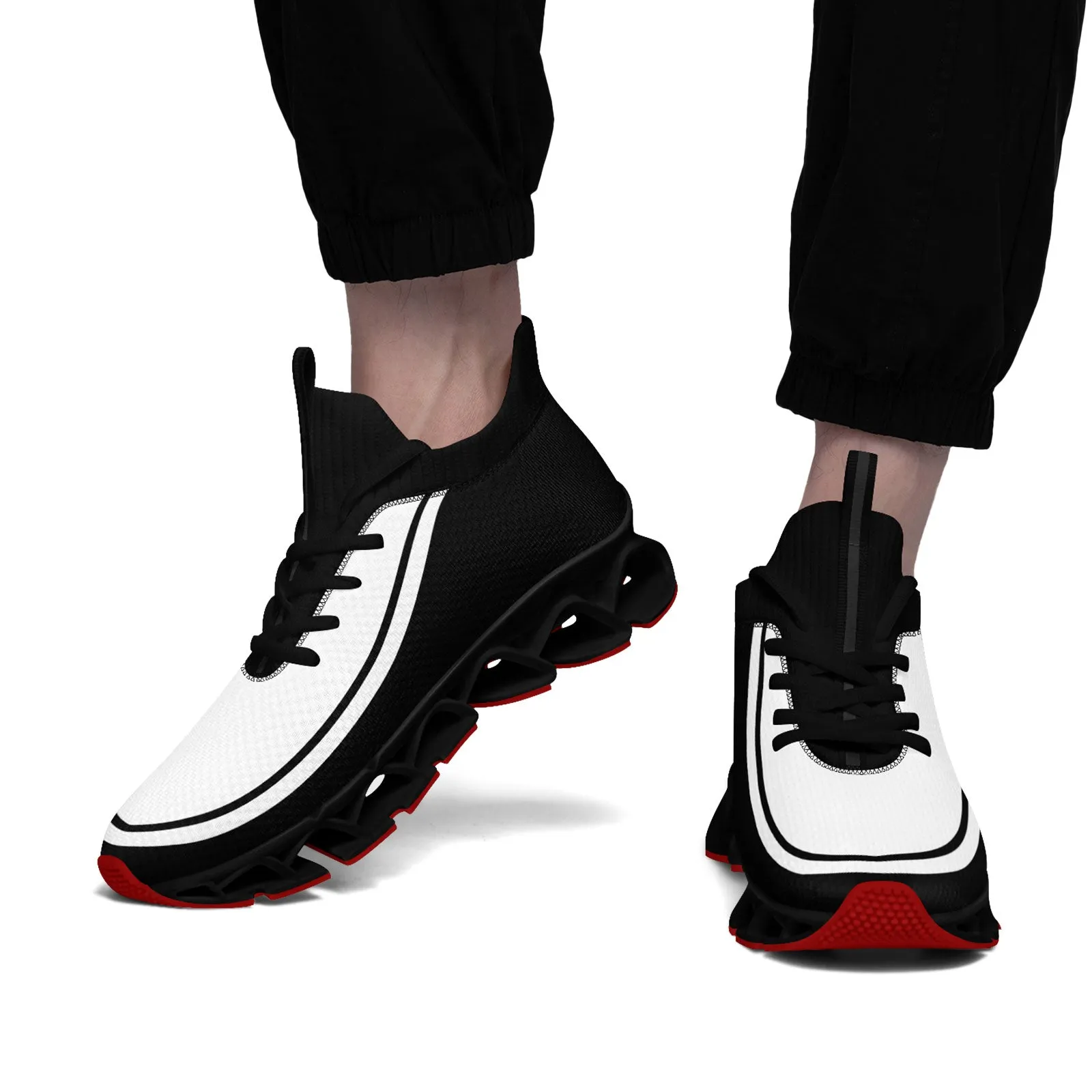 Corporate Gifts,Custom Black White Maxsoul Shoes Personalized Sneaker FN030XD-D020388-8