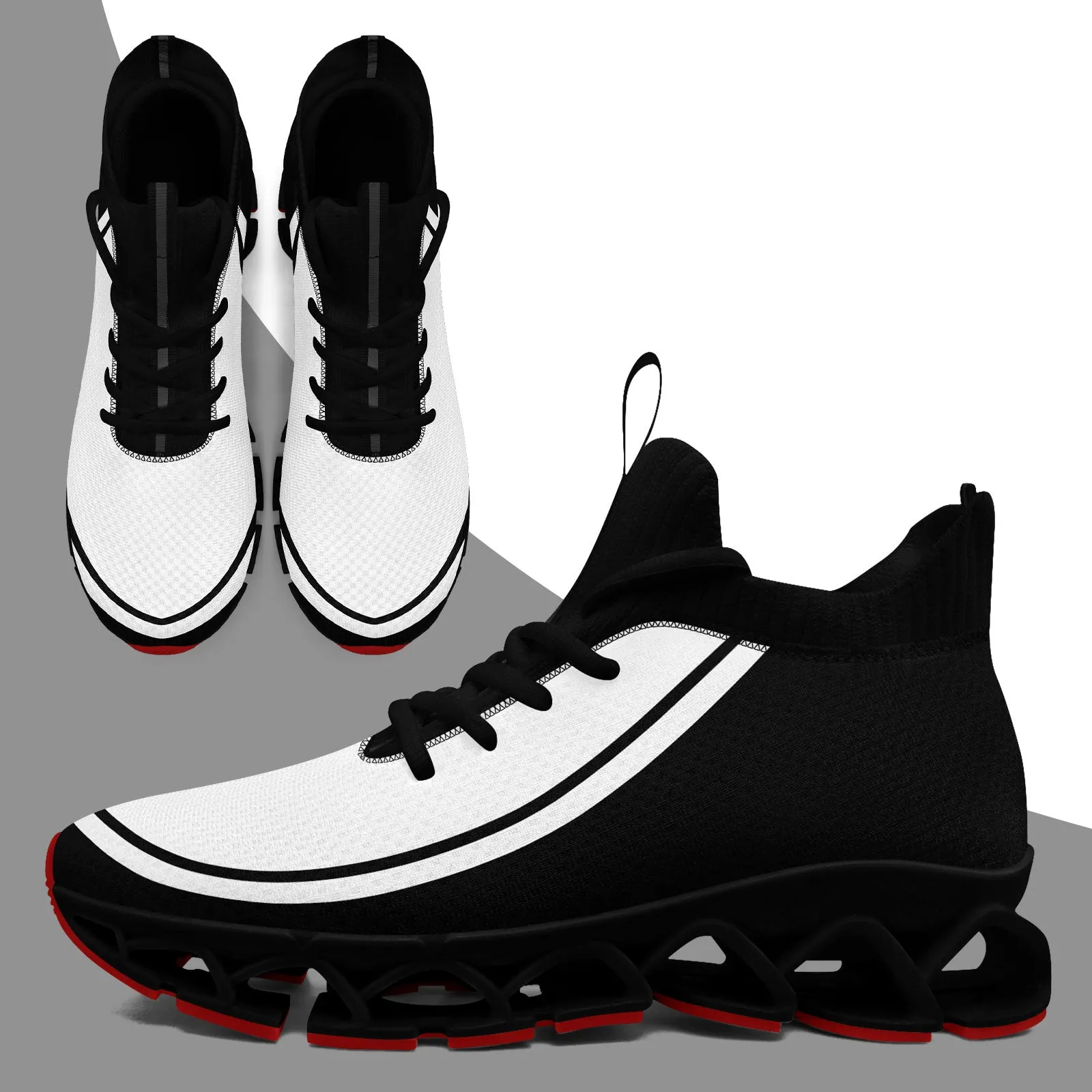 Corporate Gifts,Custom Black White Maxsoul Shoes Personalized Sneaker FN030XD-D020388-8