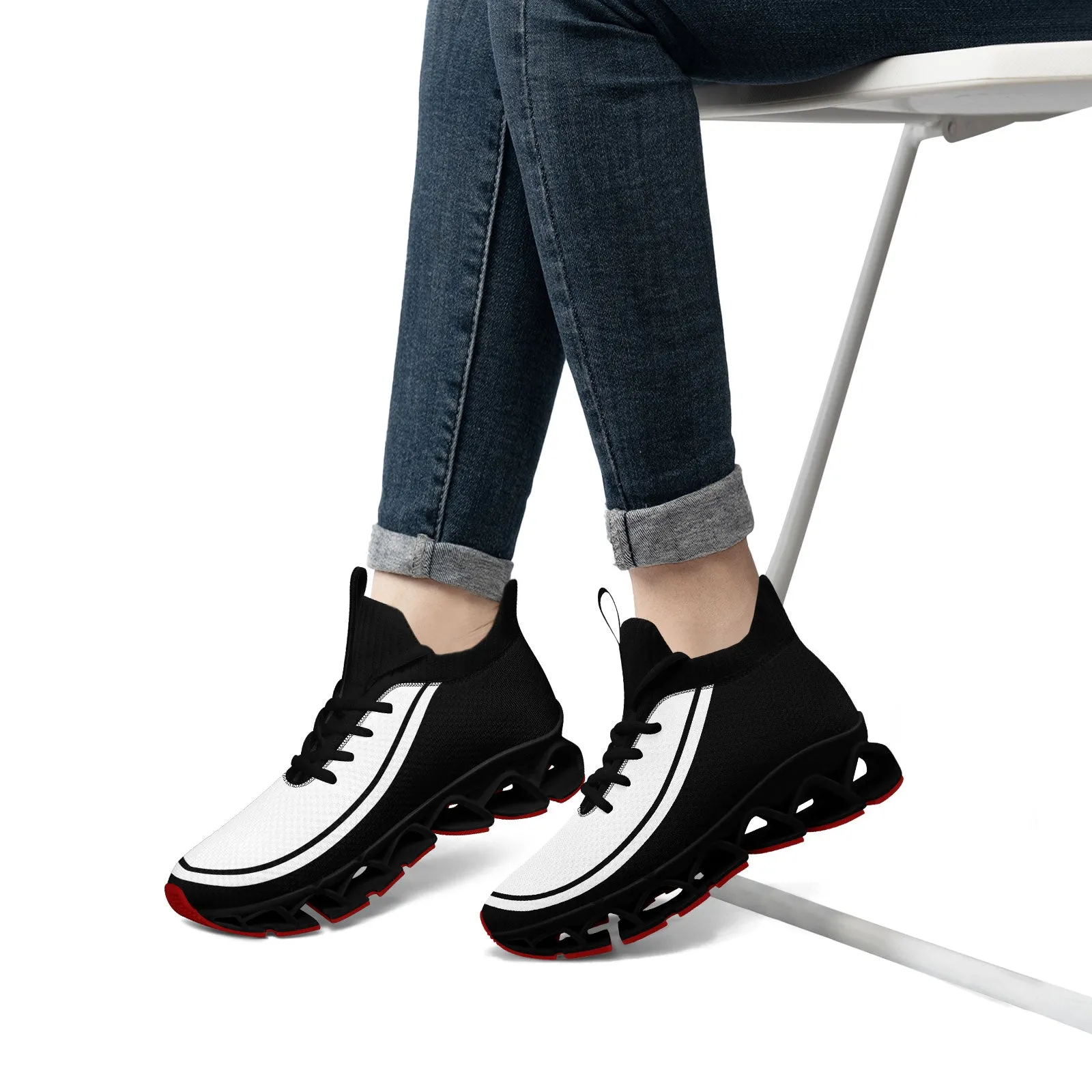 Corporate Gifts,Custom Black White Maxsoul Shoes Personalized Sneaker FN030XD-D020388-8