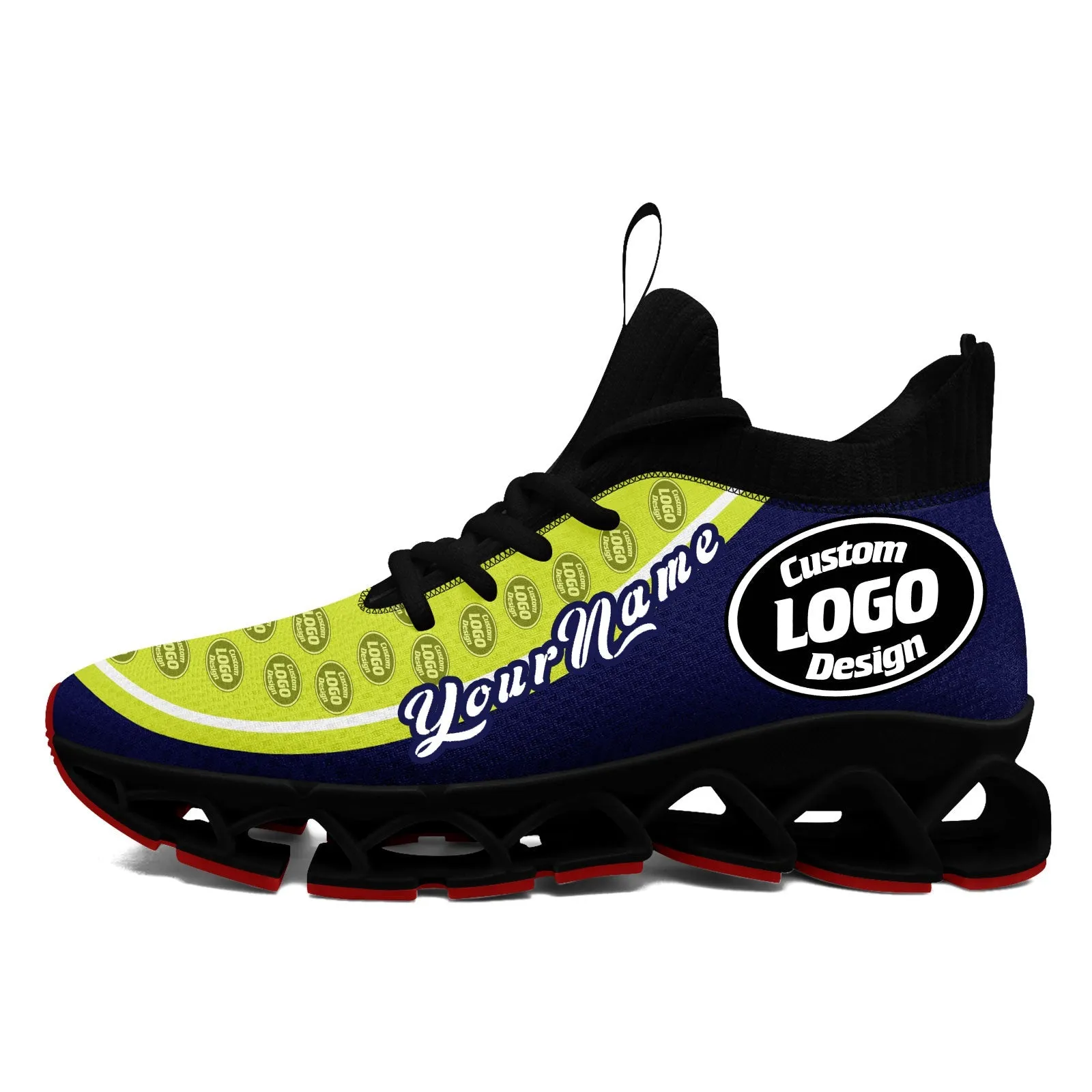 Corporate Gifts,Custom Blue Green Maxsoul Shoes Personalized Sneaker FN030XD-D020388-9
