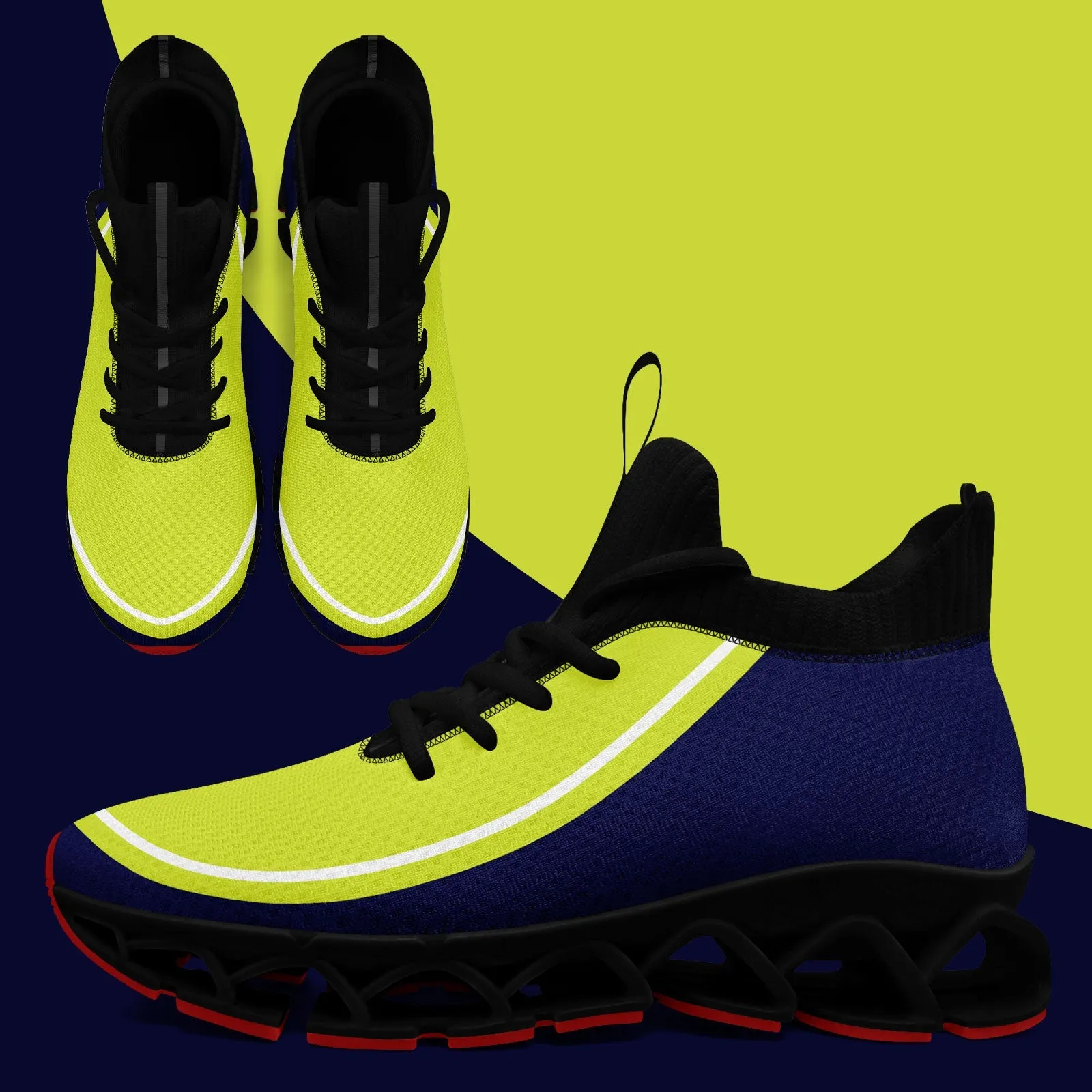Corporate Gifts,Custom Blue Green Maxsoul Shoes Personalized Sneaker FN030XD-D020388-9