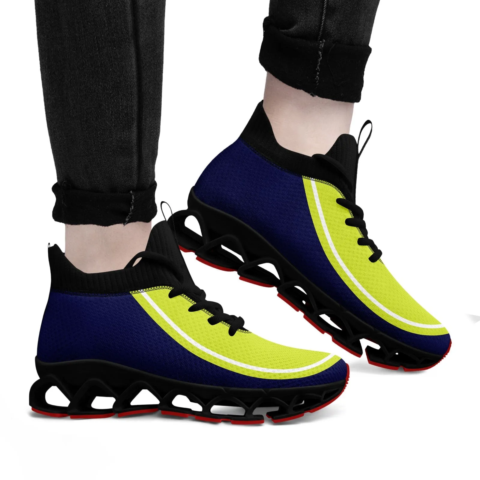 Corporate Gifts,Custom Blue Green Maxsoul Shoes Personalized Sneaker FN030XD-D020388-9