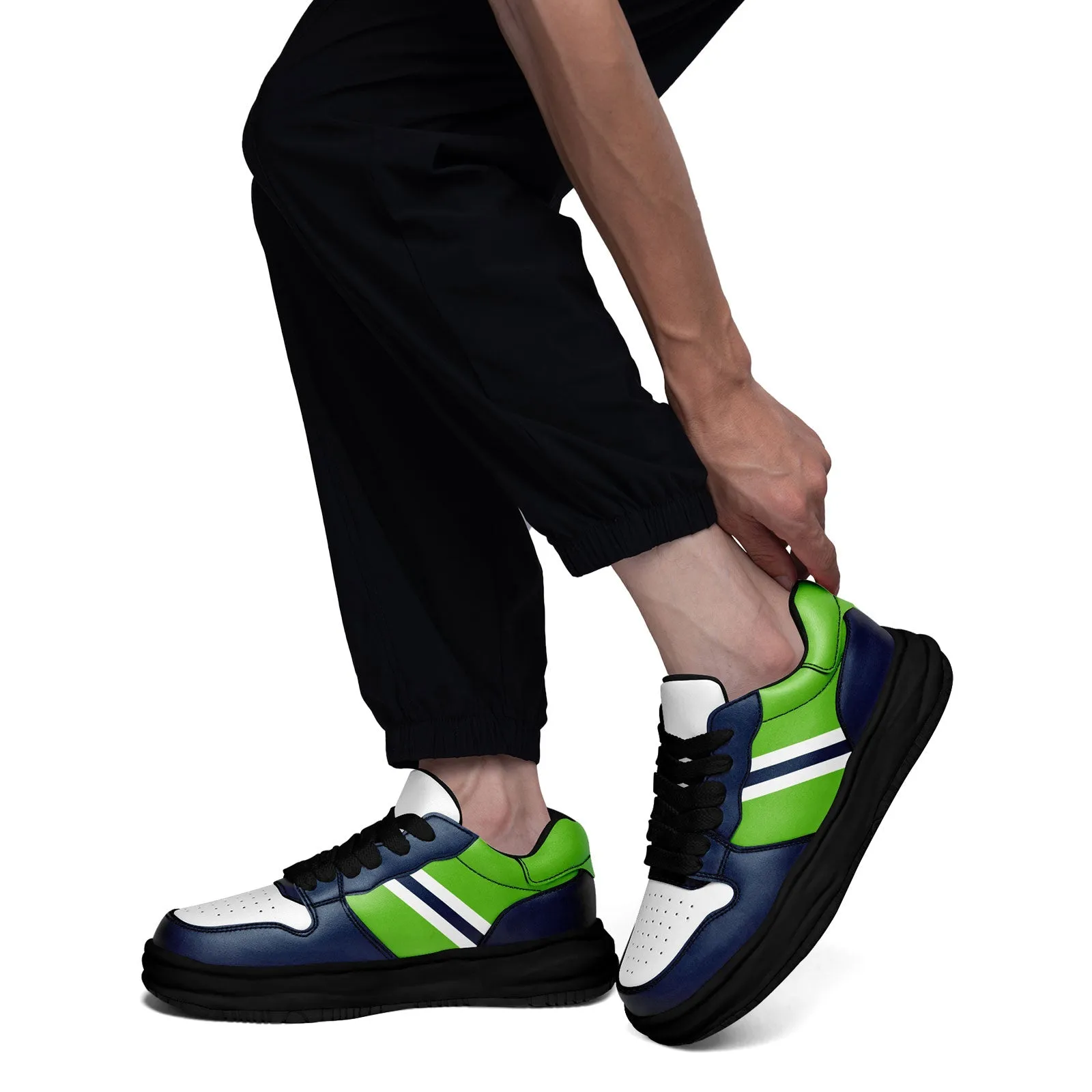 Corporate Gifts,Custom Blue Green Seattle Shoes Personalized Sneaker FN032-D020389-27
