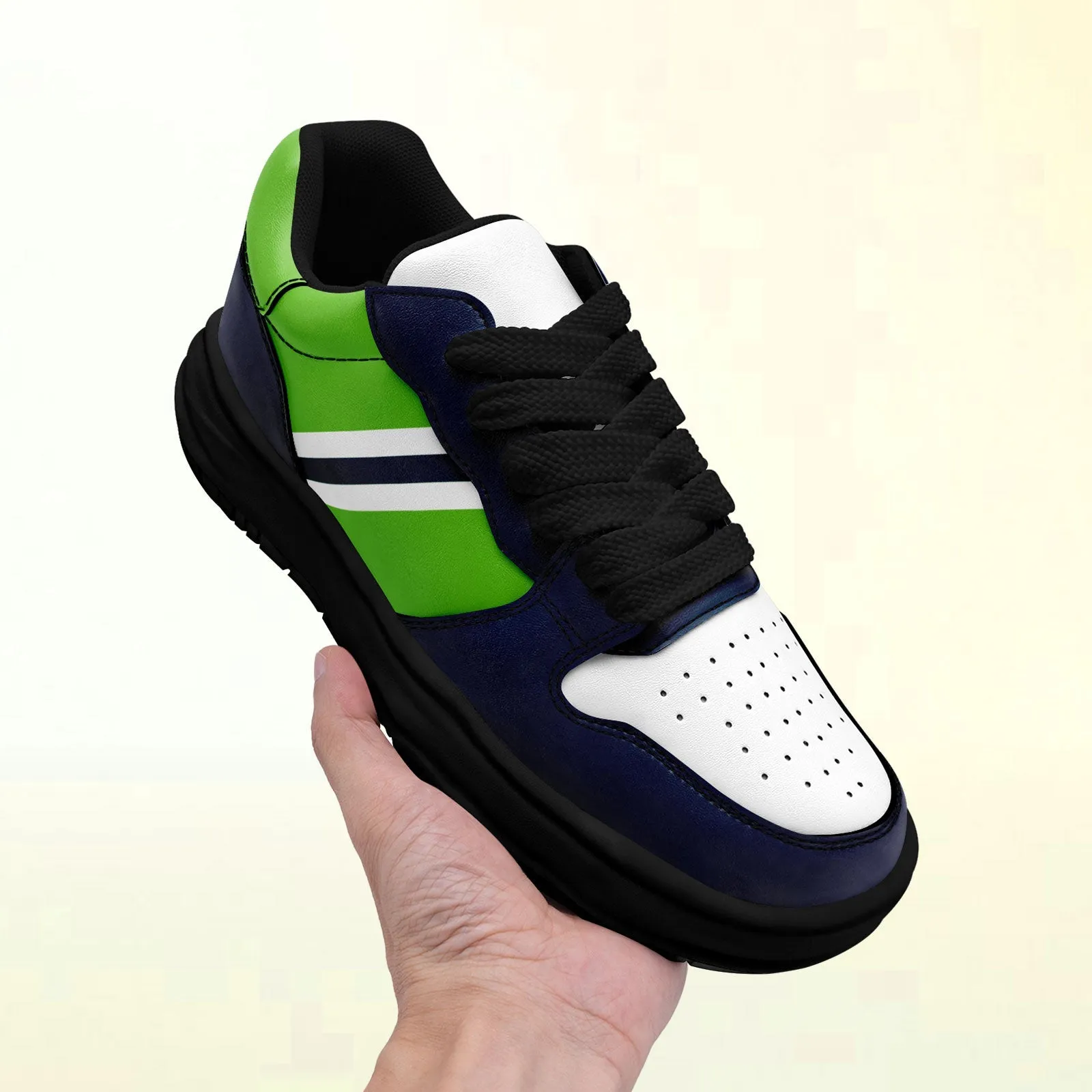 Corporate Gifts,Custom Blue Green Seattle Shoes Personalized Sneaker FN032-D020389-27