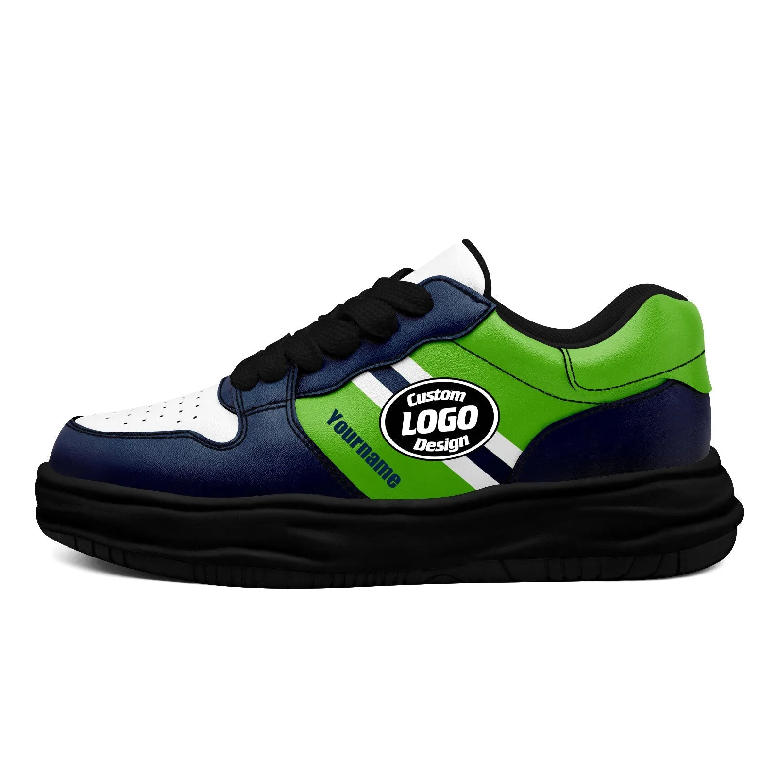 Corporate Gifts,Custom Blue Green Seattle Shoes Personalized Sneaker FN032-D020389-27