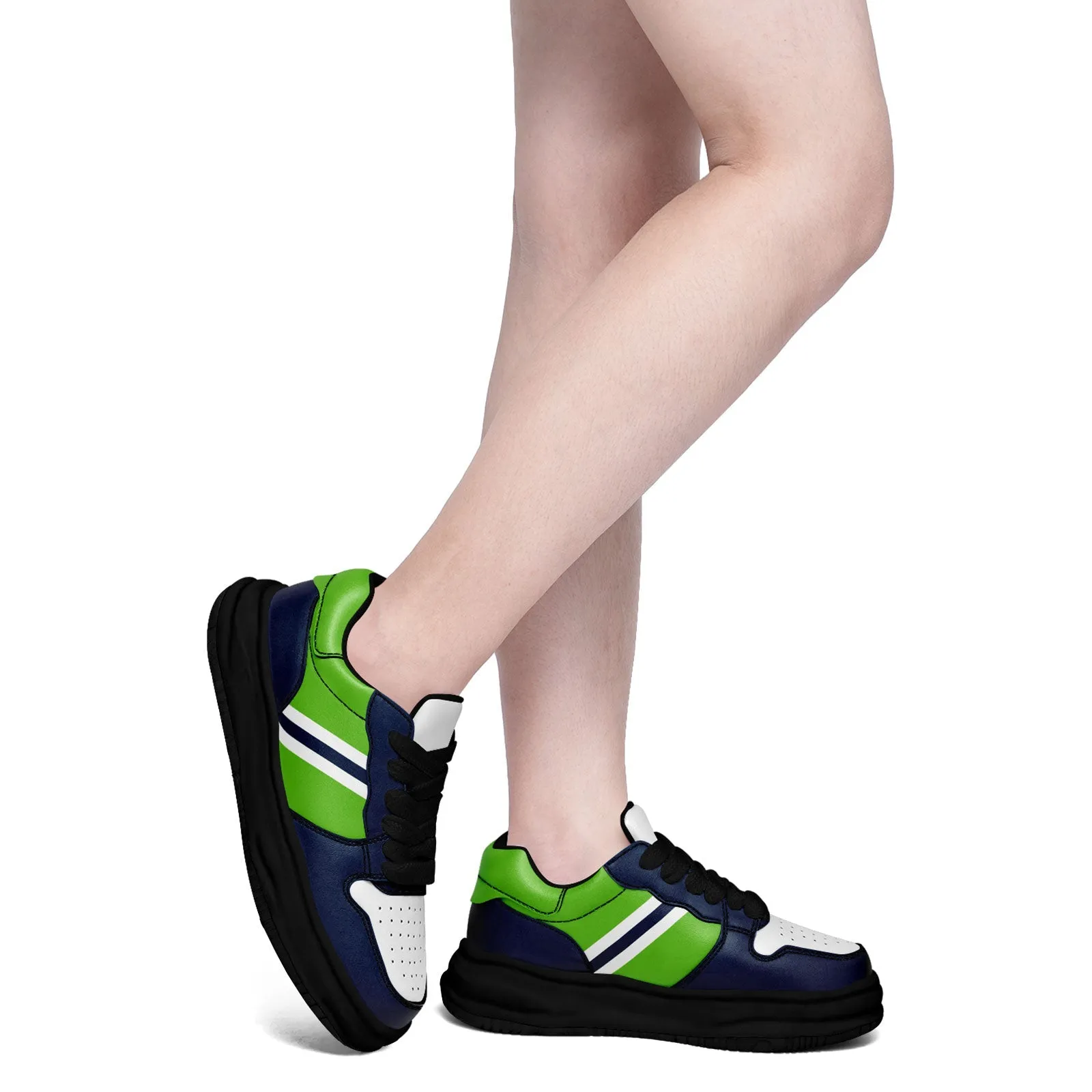 Corporate Gifts,Custom Blue Green Seattle Shoes Personalized Sneaker FN032-D020389-27