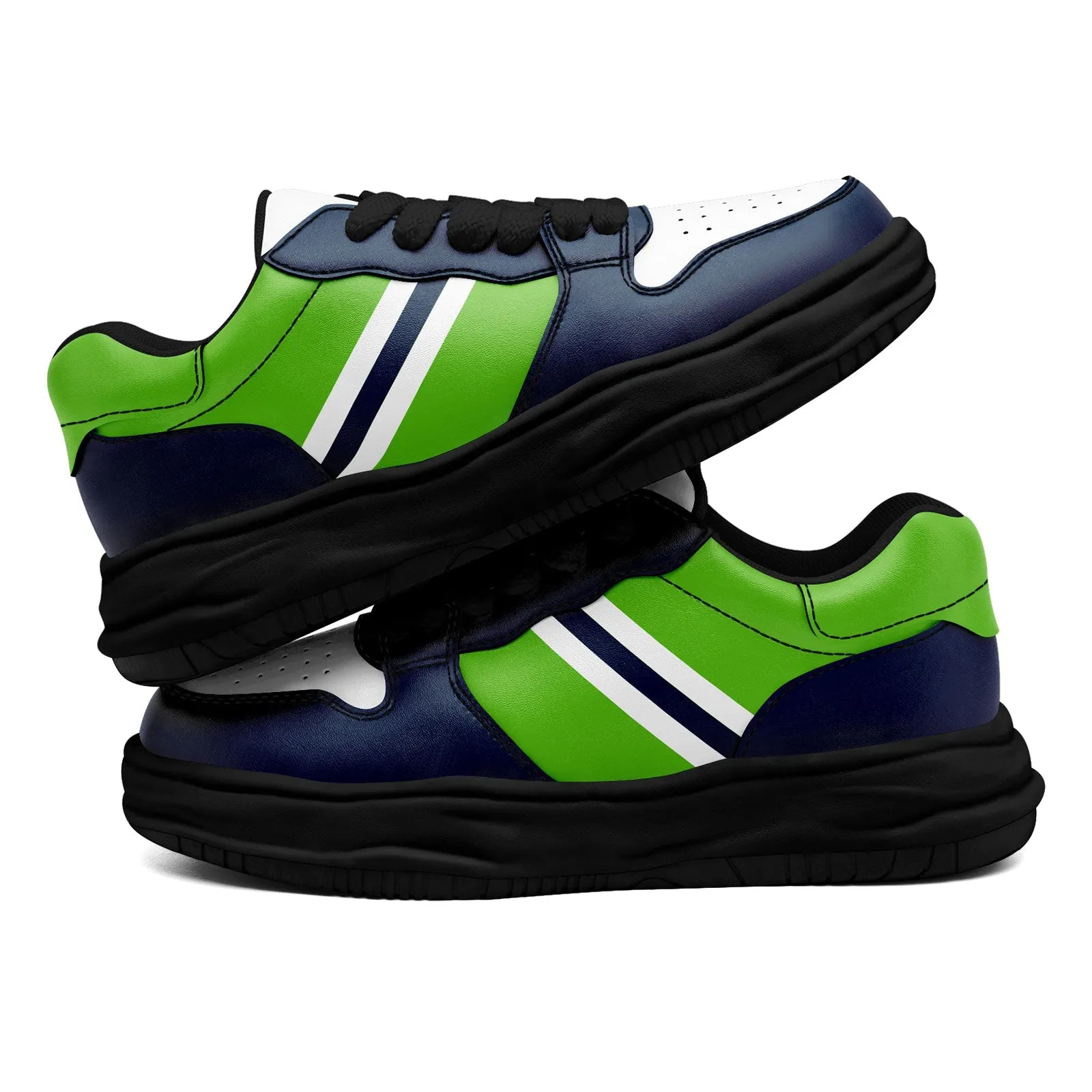 Corporate Gifts,Custom Blue Green Seattle Shoes Personalized Sneaker FN032-D020389-27