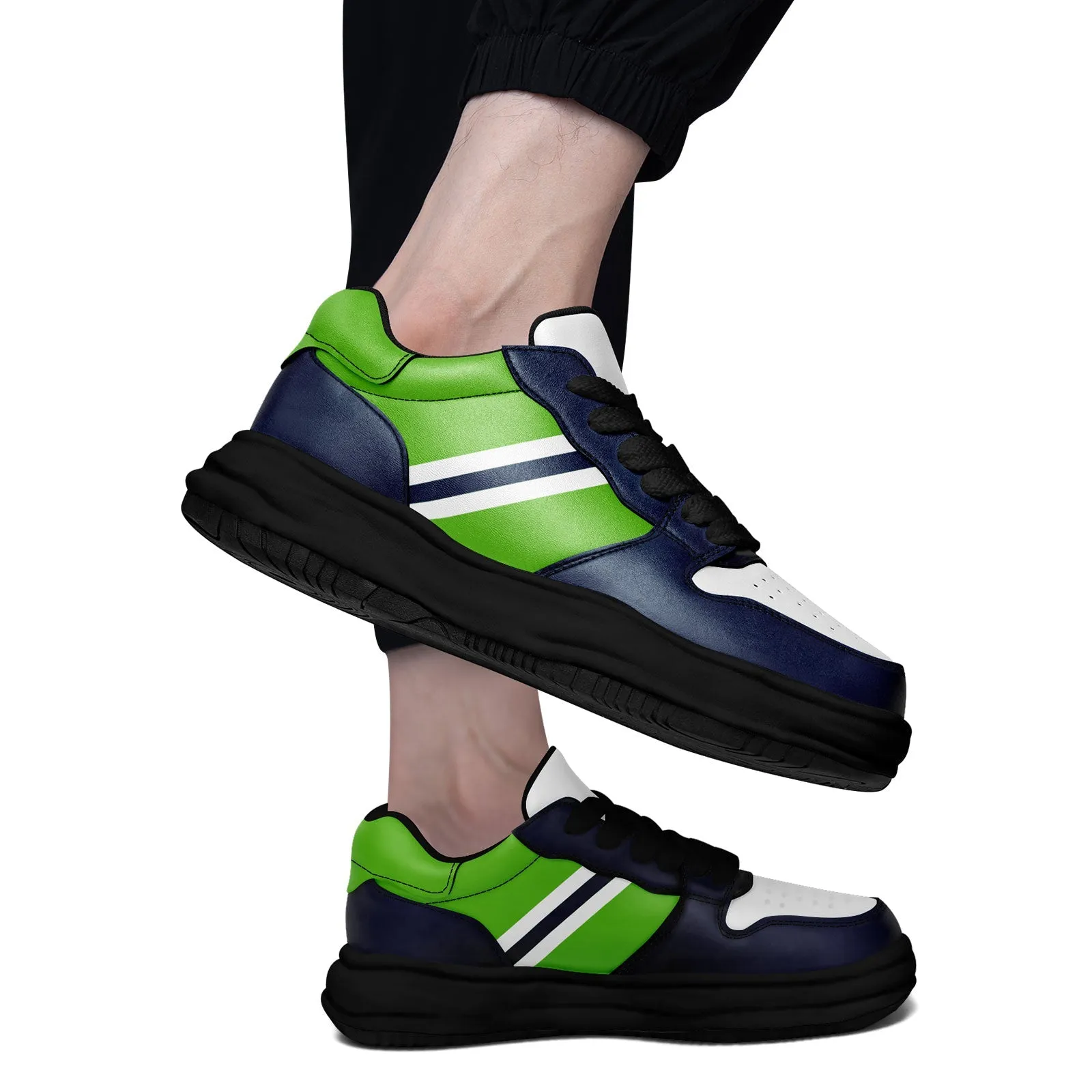 Corporate Gifts,Custom Blue Green Seattle Shoes Personalized Sneaker FN032-D020389-27