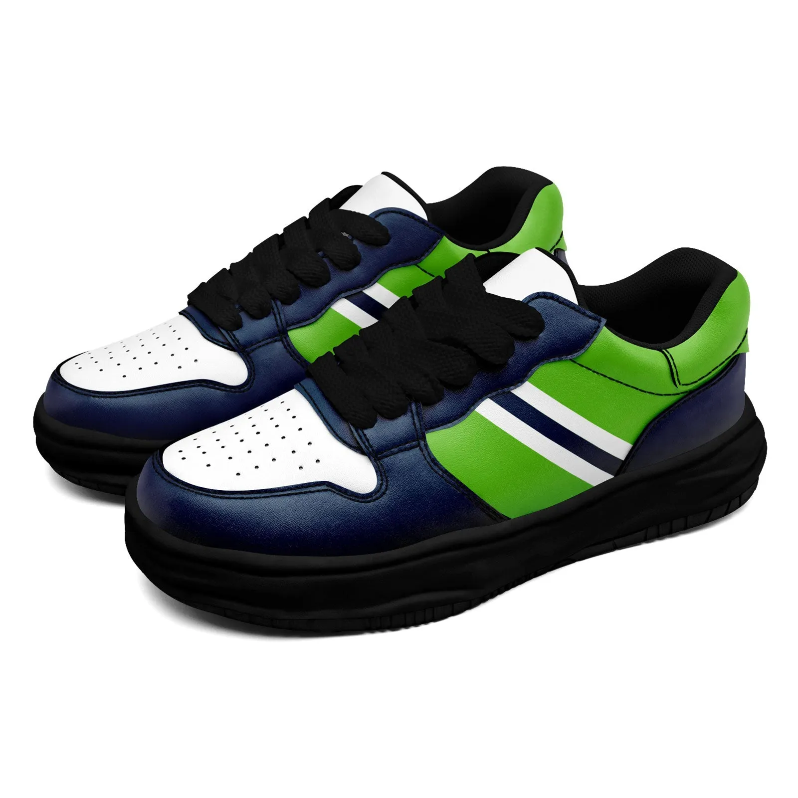Corporate Gifts,Custom Blue Green Seattle Shoes Personalized Sneaker FN032-D020389-27