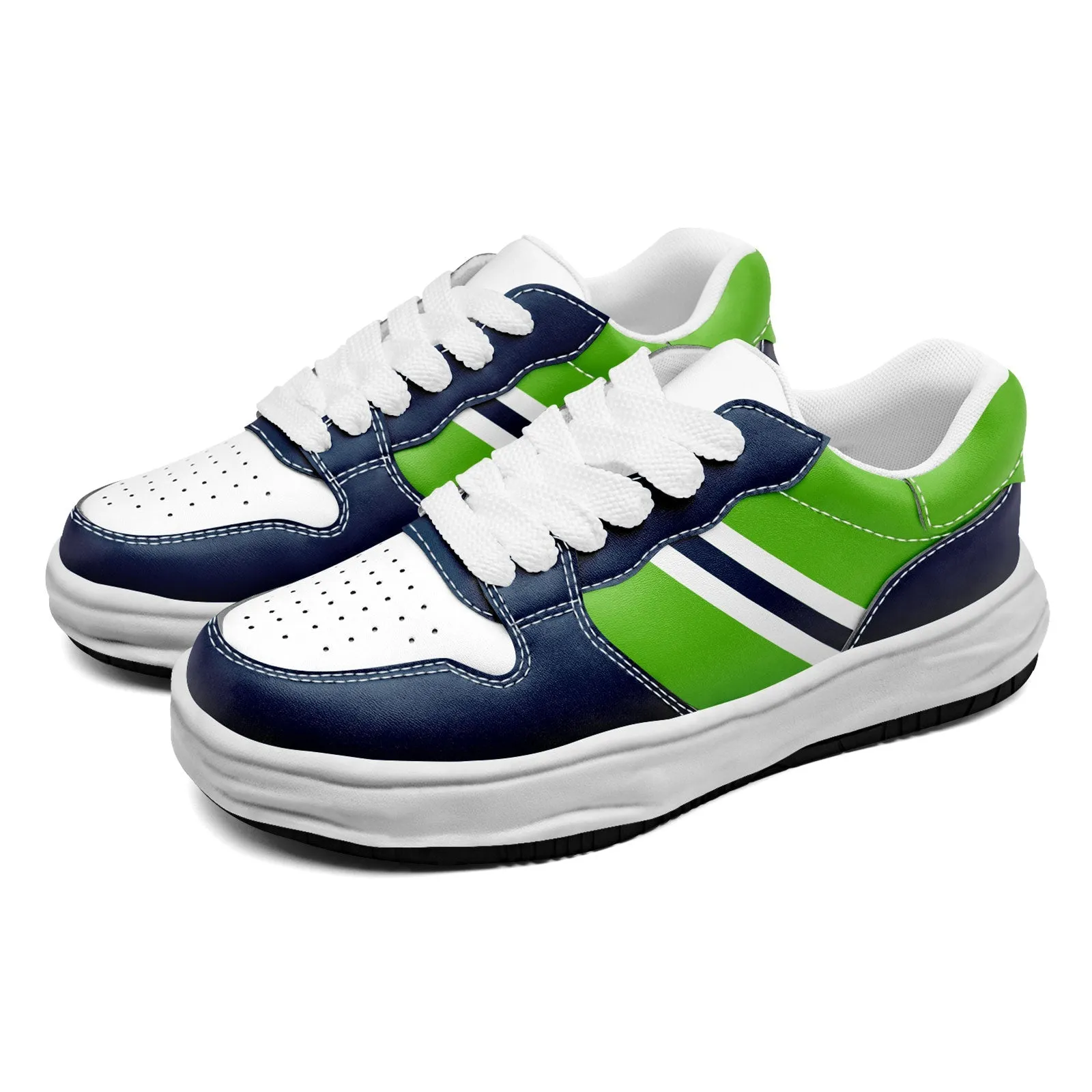 Corporate Gifts,Custom Blue Green Seattle Shoes Personalized Sneaker FN032-D020389-27