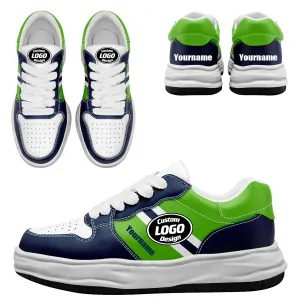 Corporate Gifts,Custom Blue Green Seattle Shoes Personalized Sneaker FN032-D020389-27
