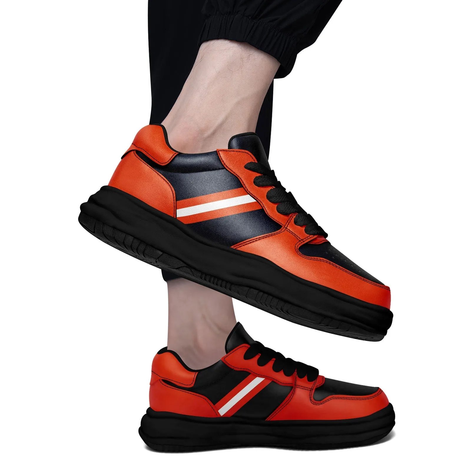 Corporate Gifts,Custom Blue Orange Chicago Shoes Personalized Sneaker FN032-D020389-7