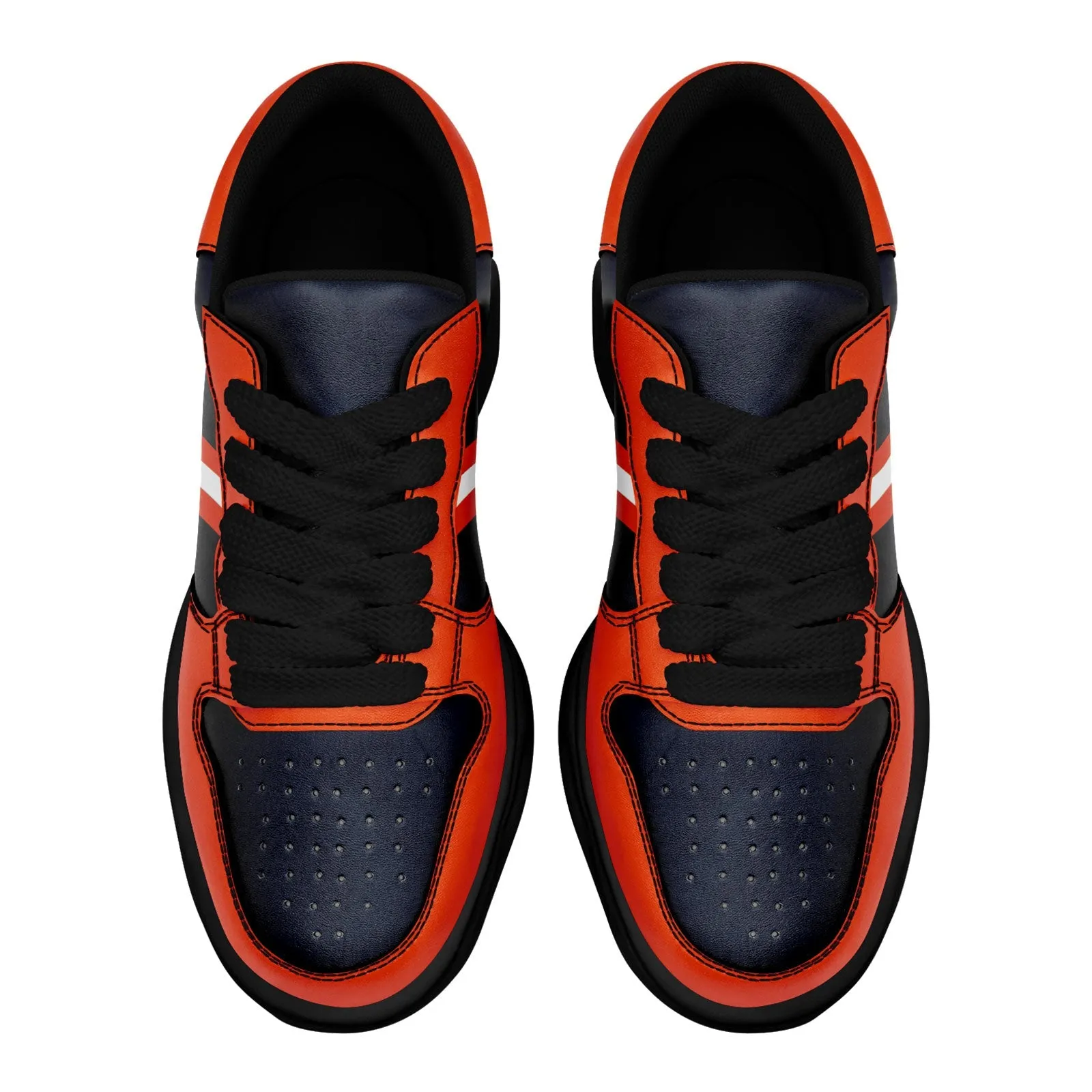 Corporate Gifts,Custom Blue Orange Chicago Shoes Personalized Sneaker FN032-D020389-7