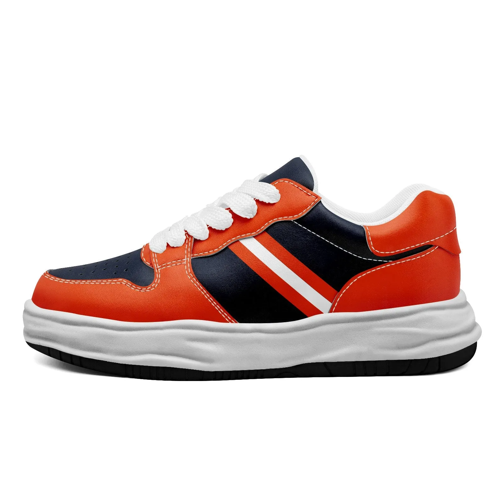 Corporate Gifts,Custom Blue Orange Chicago Shoes Personalized Sneaker FN032-D020389-7