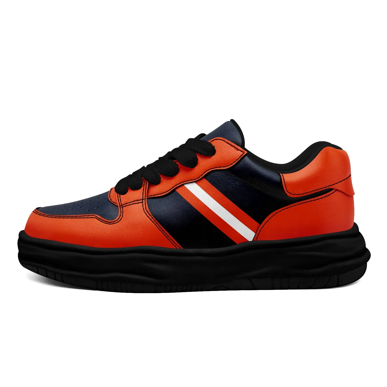 Corporate Gifts,Custom Blue Orange Chicago Shoes Personalized Sneaker FN032-D020389-7