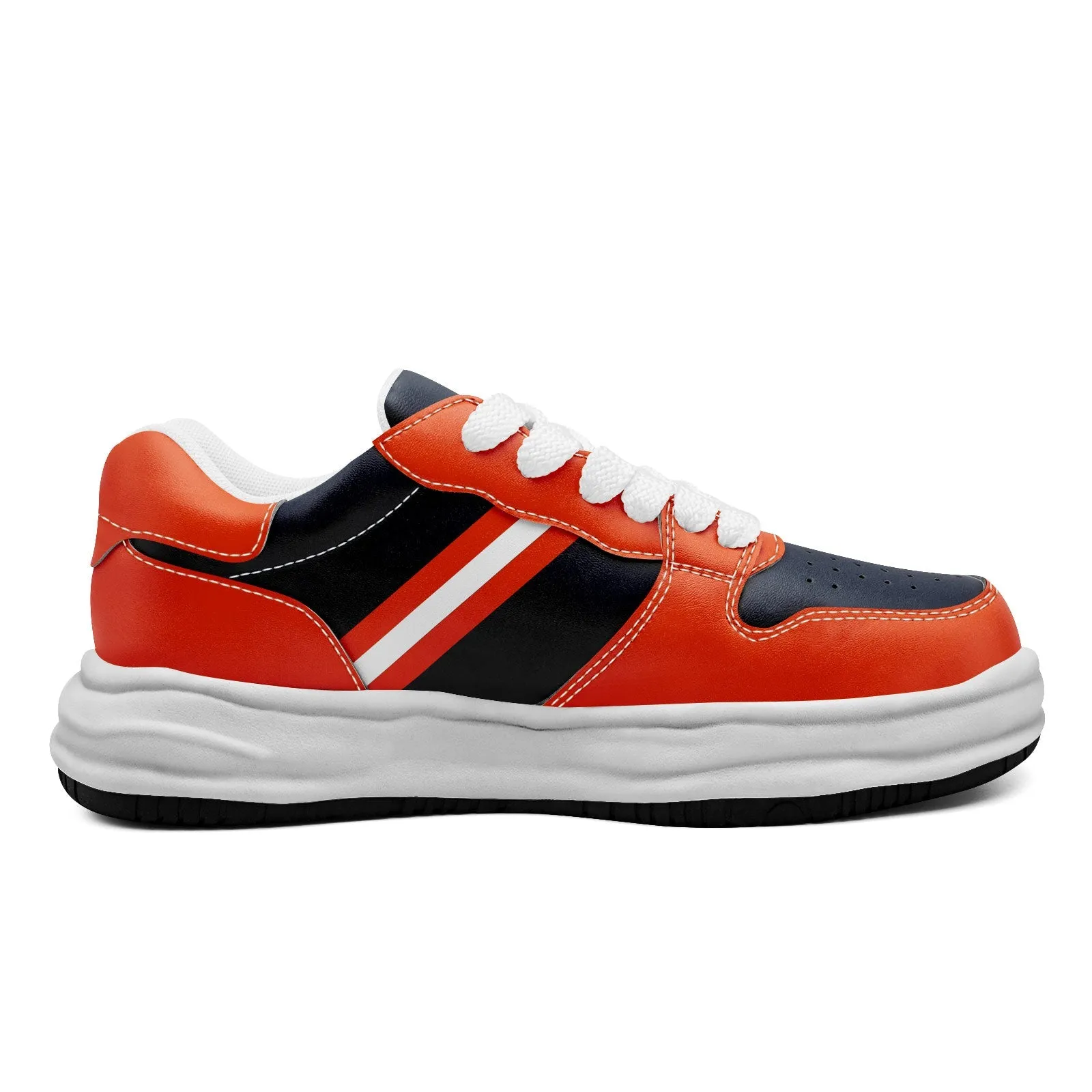 Corporate Gifts,Custom Blue Orange Chicago Shoes Personalized Sneaker FN032-D020389-7