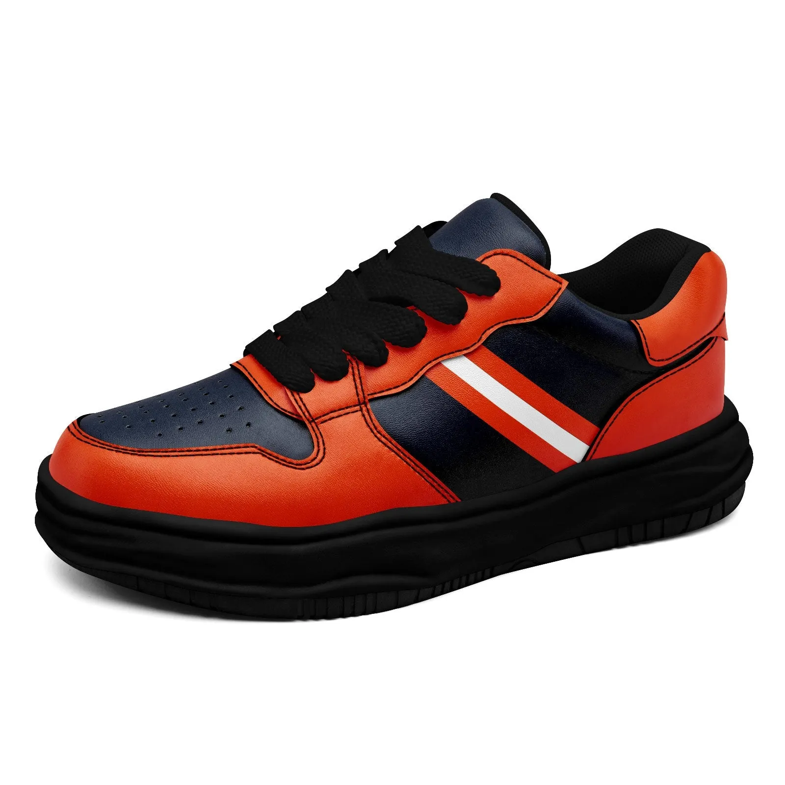 Corporate Gifts,Custom Blue Orange Chicago Shoes Personalized Sneaker FN032-D020389-7
