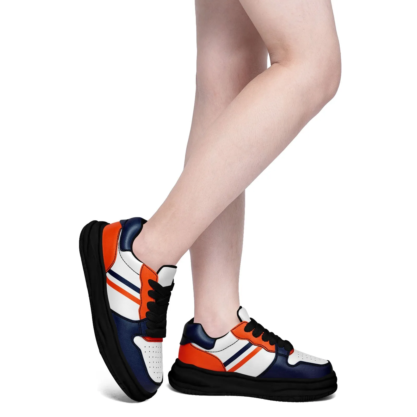 Corporate Gifts,Custom Blue Orange Denver Shoes Personalized Sneaker FN032-D020389-10