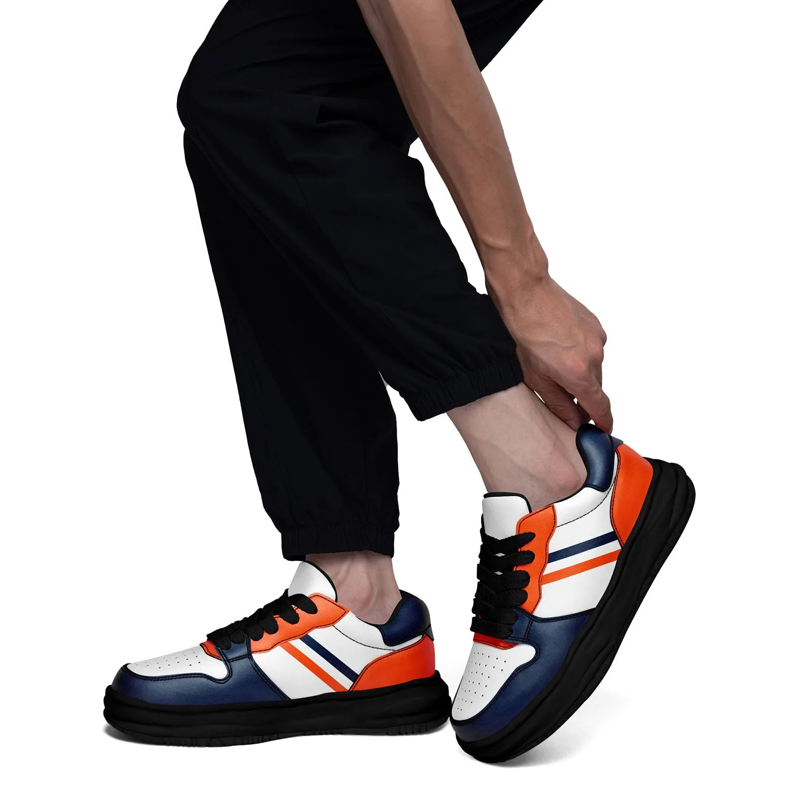 Corporate Gifts,Custom Blue Orange Denver Shoes Personalized Sneaker FN032-D020389-10