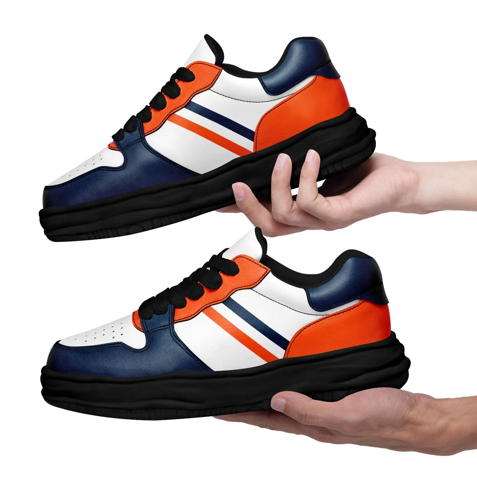 Corporate Gifts,Custom Blue Orange Denver Shoes Personalized Sneaker FN032-D020389-10