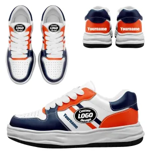 Corporate Gifts,Custom Blue Orange Denver Shoes Personalized Sneaker FN032-D020389-10