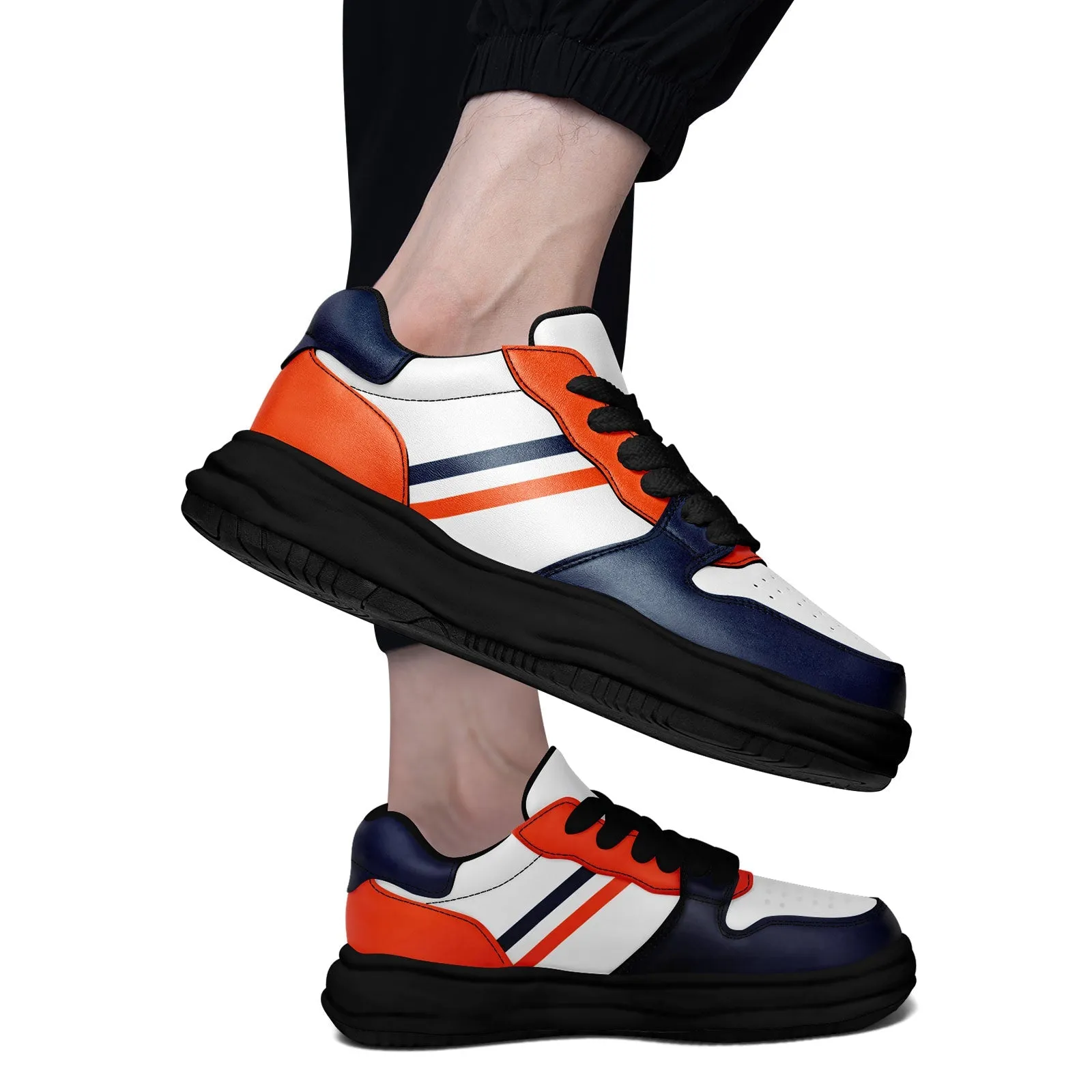 Corporate Gifts,Custom Blue Orange Denver Shoes Personalized Sneaker FN032-D020389-10