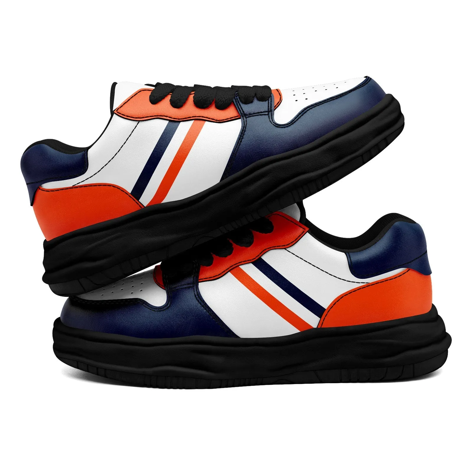 Corporate Gifts,Custom Blue Orange Denver Shoes Personalized Sneaker FN032-D020389-10