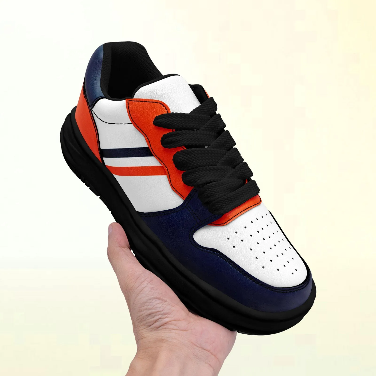 Corporate Gifts,Custom Blue Orange Denver Shoes Personalized Sneaker FN032-D020389-10