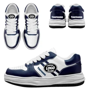Corporate Gifts,Custom Blue White Dallas Shoes Personalized Sneaker FN032-D020389-9