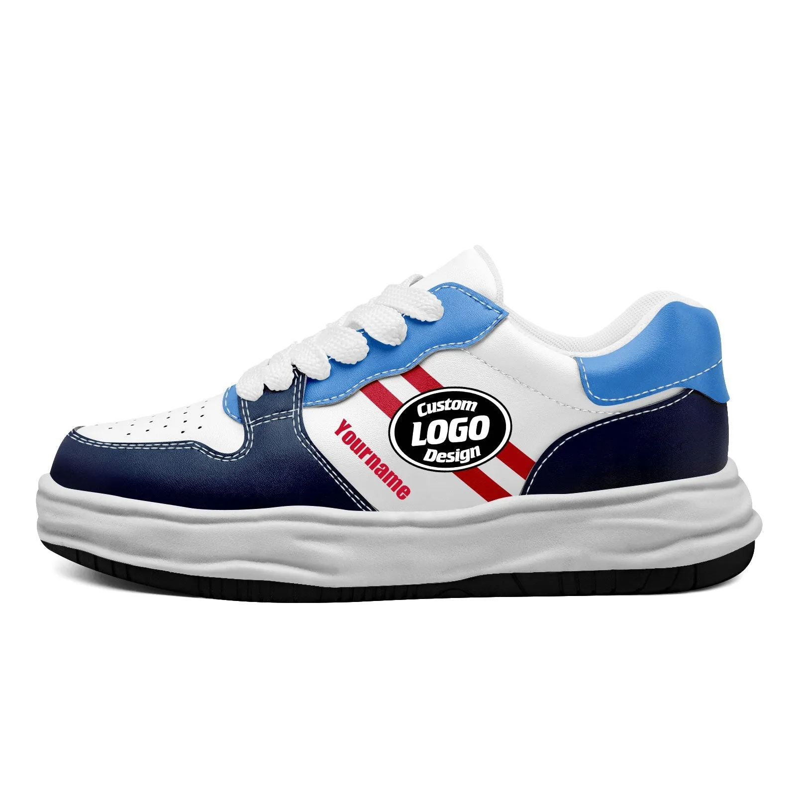 Corporate Gifts,Custom Blue White Tennessee Shoes Personalized Sneaker FN032-D020389-32