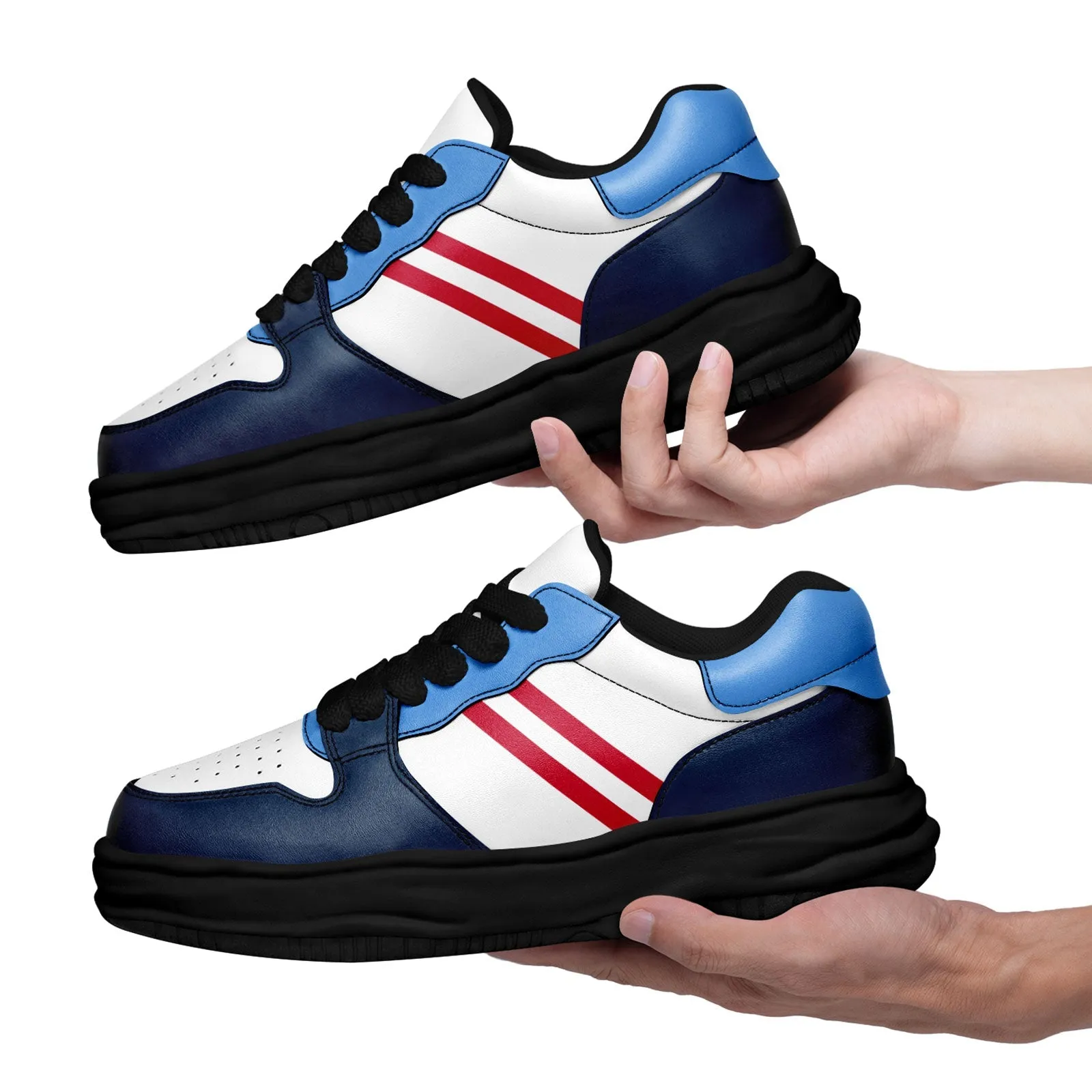 Corporate Gifts,Custom Blue White Tennessee Shoes Personalized Sneaker FN032-D020389-32