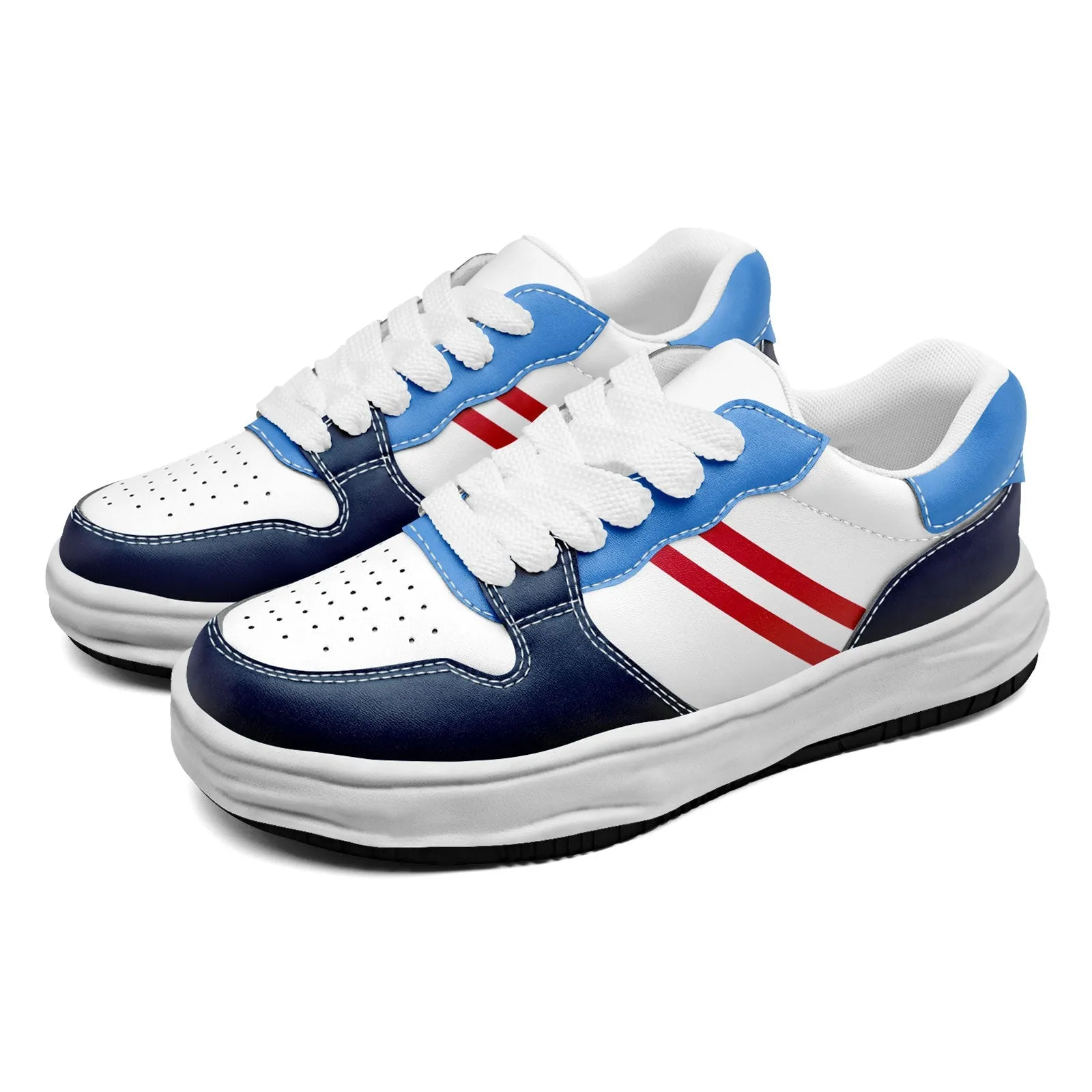 Corporate Gifts,Custom Blue White Tennessee Shoes Personalized Sneaker FN032-D020389-32