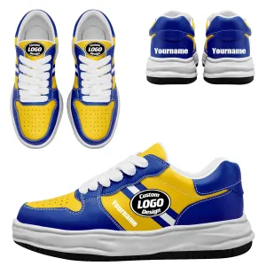 Corporate Gifts,Custom Blue Yellow Los Angeles Shoes Personalized Sneaker FN032-D020389-15