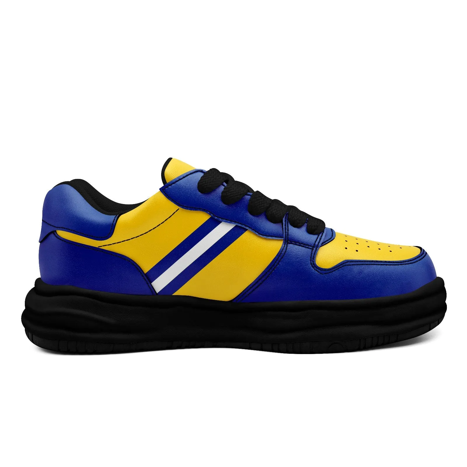 Corporate Gifts,Custom Blue Yellow Los Angeles Shoes Personalized Sneaker FN032-D020389-15