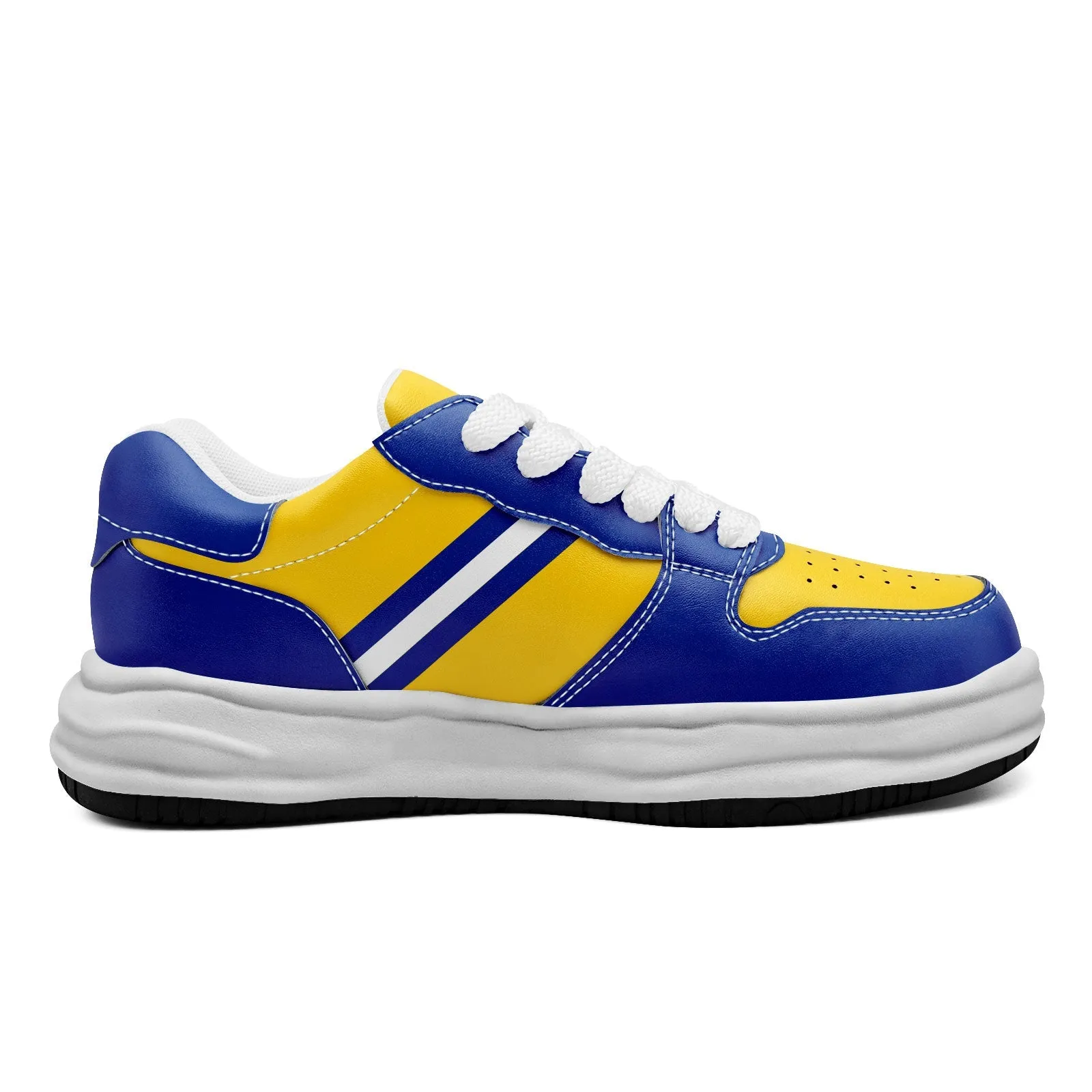 Corporate Gifts,Custom Blue Yellow Los Angeles Shoes Personalized Sneaker FN032-D020389-15