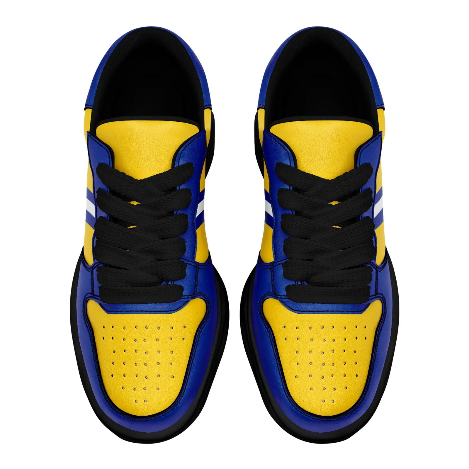 Corporate Gifts,Custom Blue Yellow Los Angeles Shoes Personalized Sneaker FN032-D020389-15