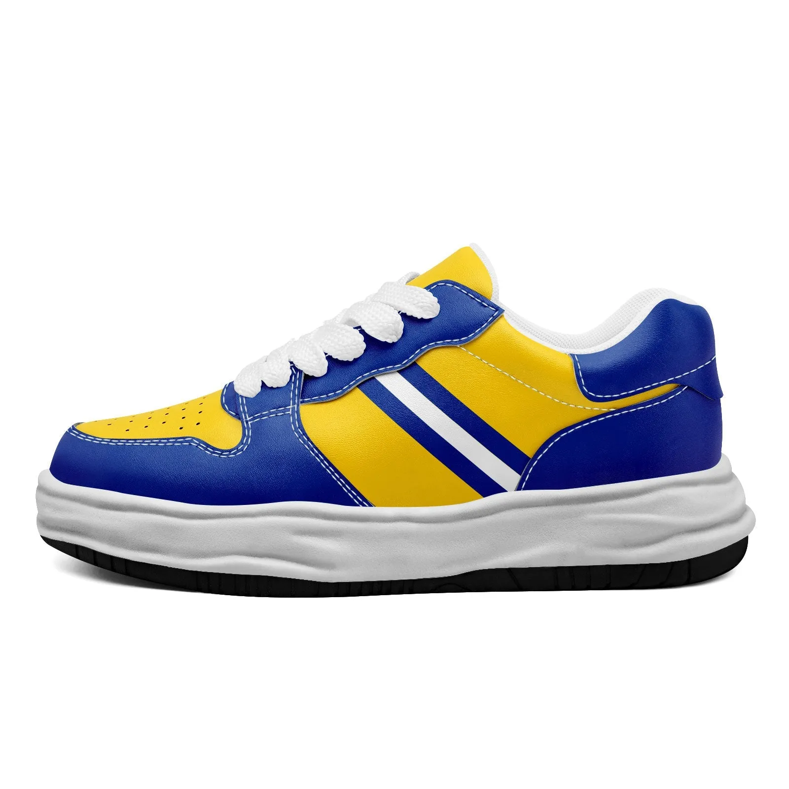 Corporate Gifts,Custom Blue Yellow Los Angeles Shoes Personalized Sneaker FN032-D020389-15