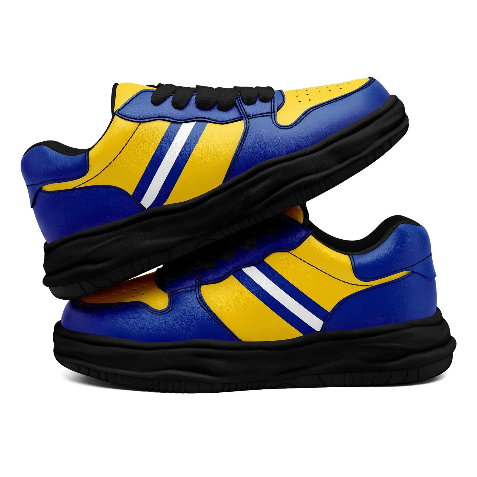 Corporate Gifts,Custom Blue Yellow Los Angeles Shoes Personalized Sneaker FN032-D020389-15