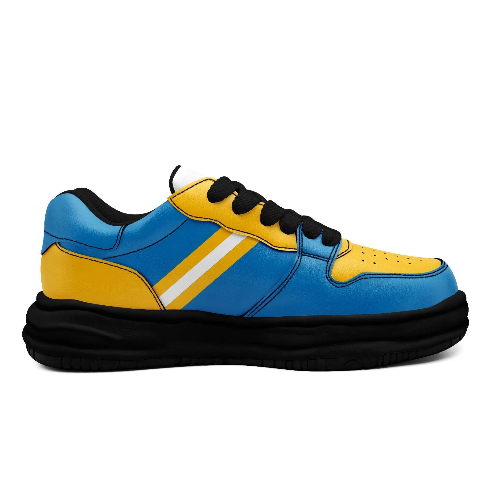 Corporate Gifts,Custom Blue Yellow Los Angeles Shoes Personalized Sneaker FN032-D020389-22
