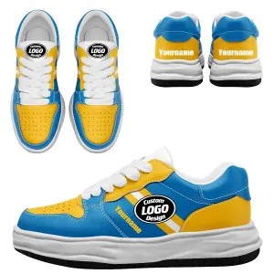 Corporate Gifts,Custom Blue Yellow Los Angeles Shoes Personalized Sneaker FN032-D020389-22
