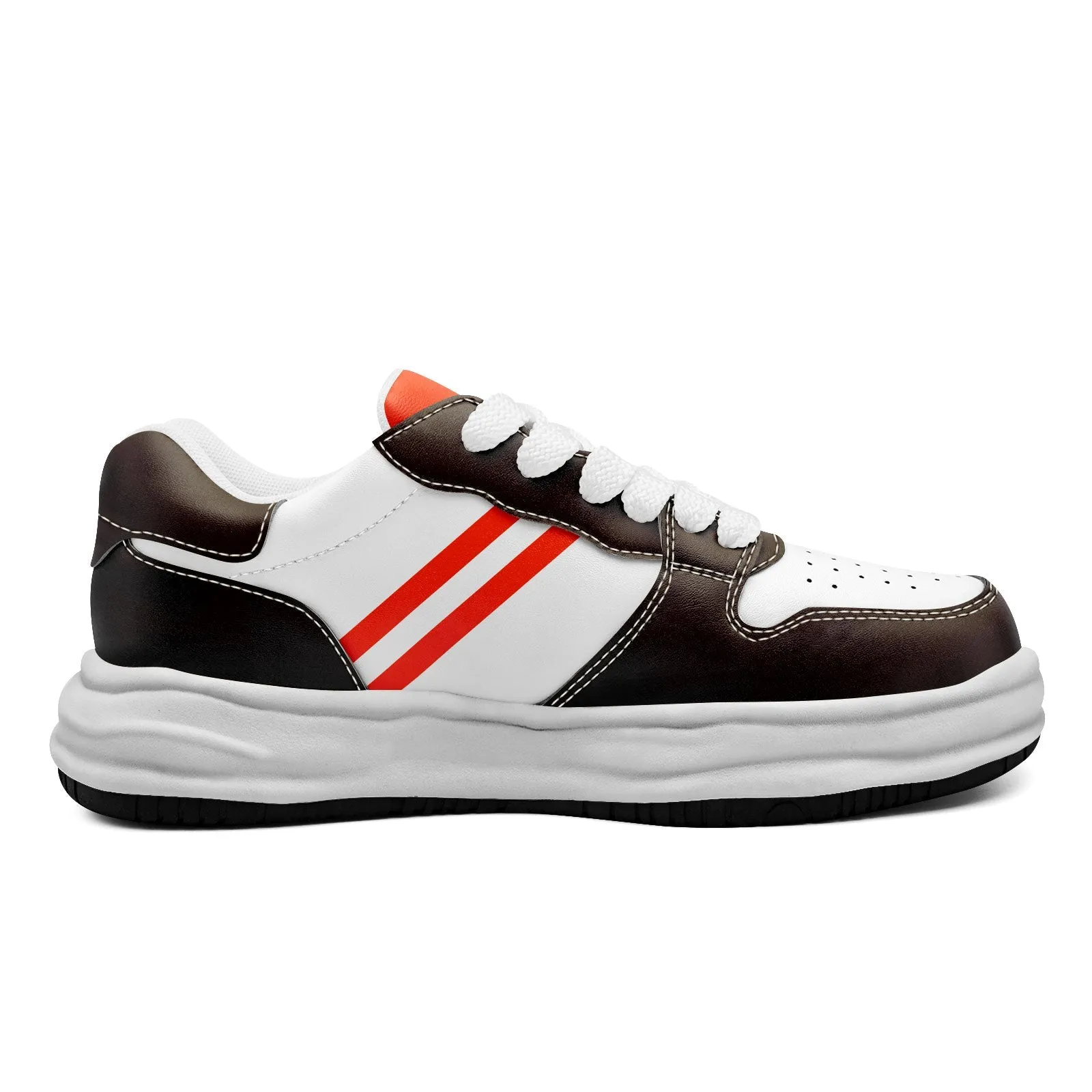 Corporate Gifts,Custom Brown Orange Cleveland Shoes Personalized Sneaker FN032-D020389-8