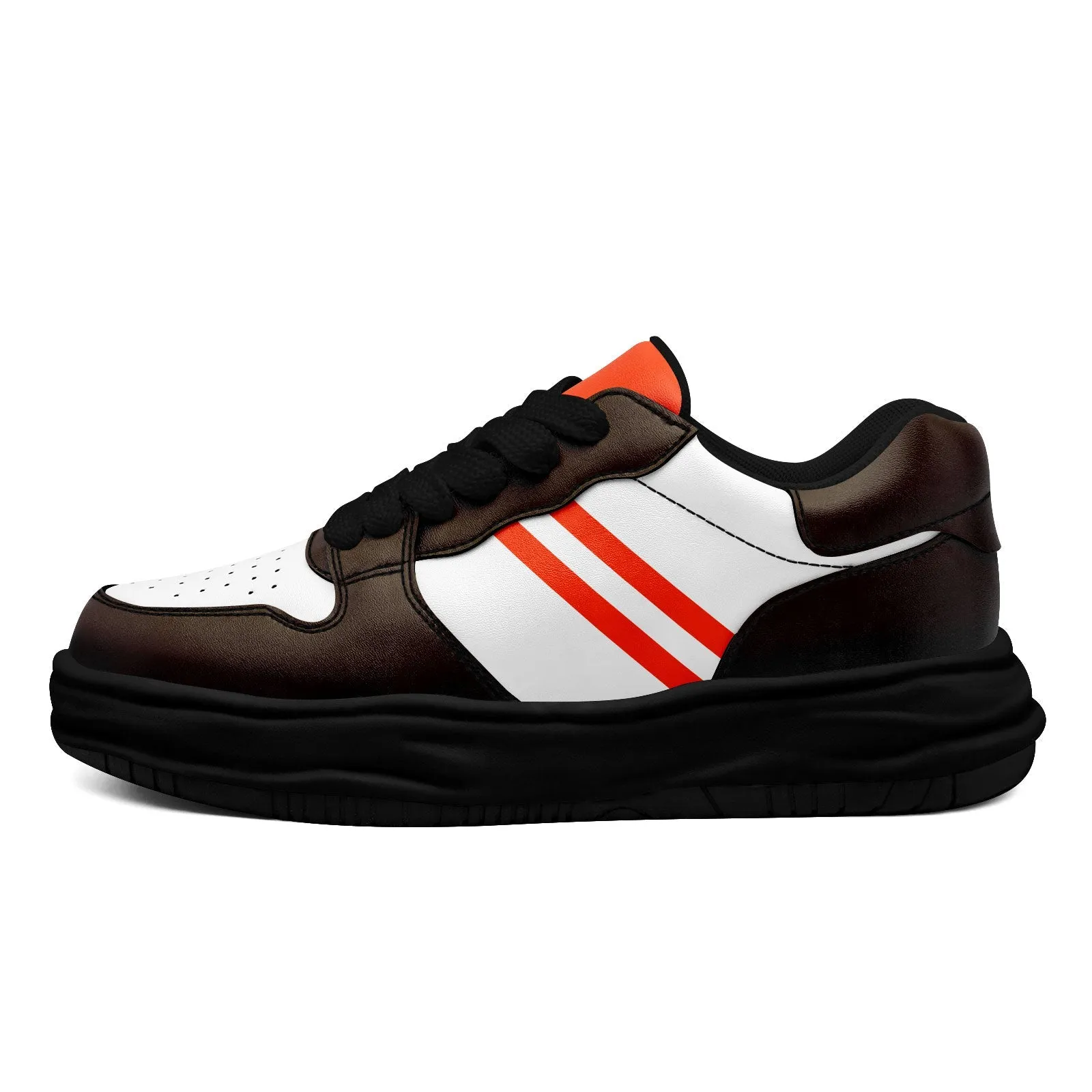 Corporate Gifts,Custom Brown Orange Cleveland Shoes Personalized Sneaker FN032-D020389-8