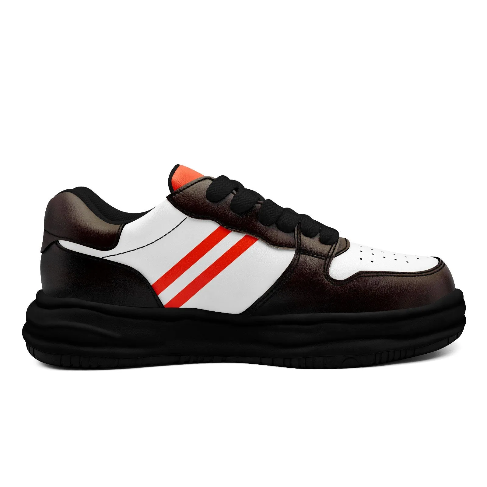 Corporate Gifts,Custom Brown Orange Cleveland Shoes Personalized Sneaker FN032-D020389-8